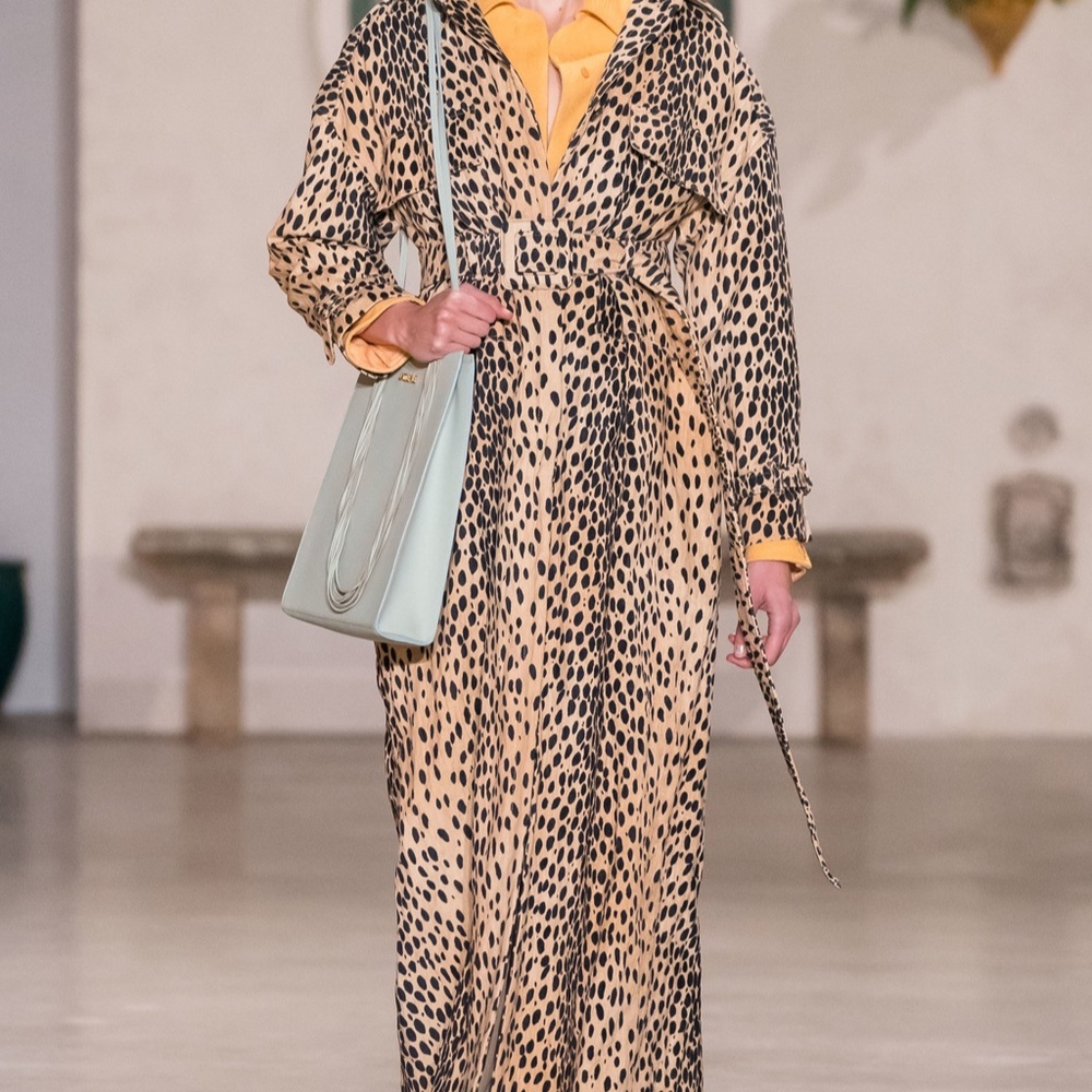 New Jacquemus anmal print belted trench coat